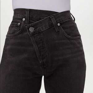Agolde Black Criss Cross Jeans in size 24